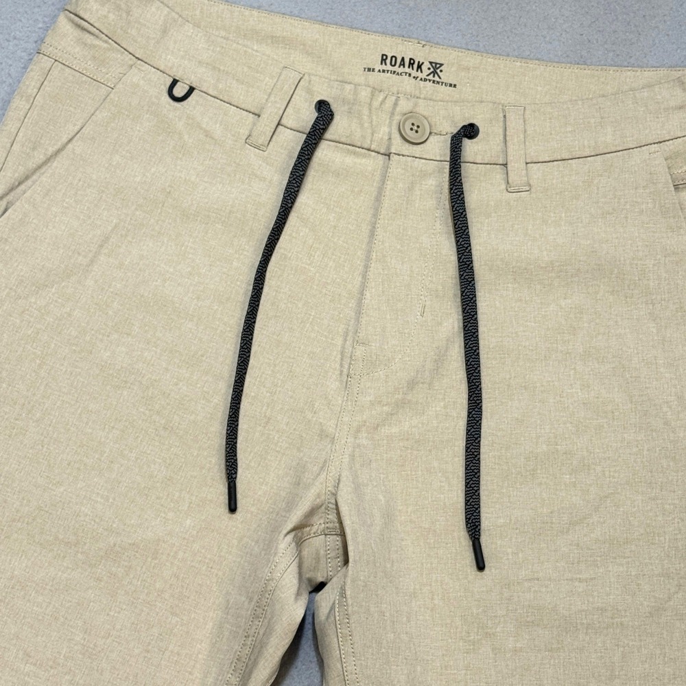 ROARK Explorer 2.0 Shorts 19" Mens 32 Khaki Tan Quick Dry Stretch Gorpcore RS287